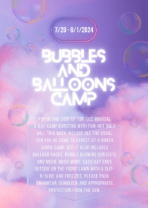 7.29-8.1 Bubbles & Balloons Camp