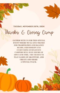 11.26.24 - Thanks & Giving Camp