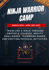 3/29 - 4/2/27 Ninja Warrior Camp